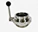 4" Tri Clamp, Tri Clover, Sanitary, Butterfly Valve with Pull Handle, Brewing