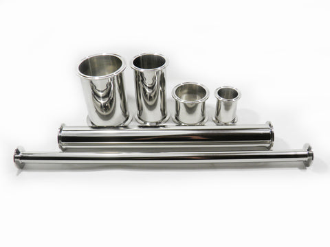 Sanitary, 304 Stainless Steel, Tri Clamp Spool, BHO Extractor Column