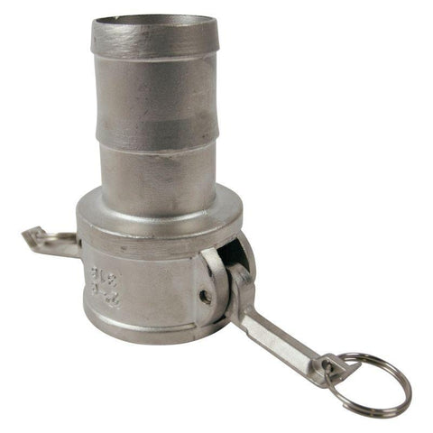 Camlock Hose Adapter, Cam and Groove 2" Type C-SS316