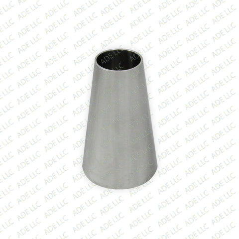 Weld Concentric 2.5" x 1.5" Reducer, Stainless Steel 304