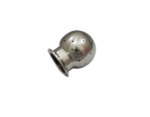 Fixed CIP Spray Ball w/ 2" Tri Clamp End and 3" Ball
