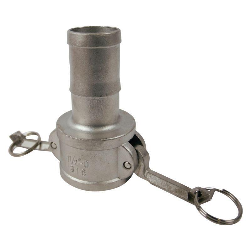 Camlock Hose Adapter, Cam and Groove Quick 1.5" Type CSS316 TriClamp.co